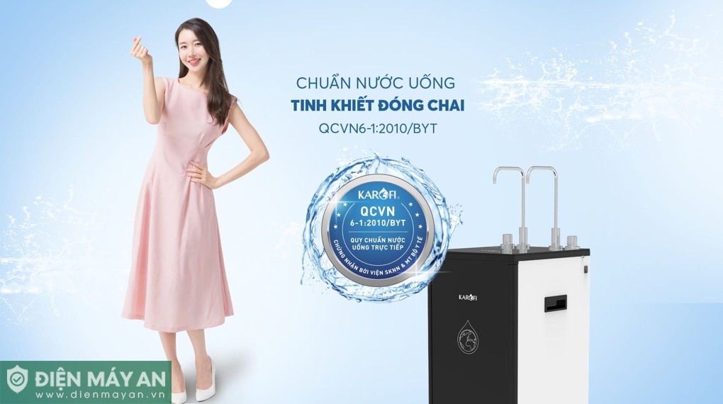 Máy lọc nước RO nóng nguội Karofi KAH-D10 10 lõi